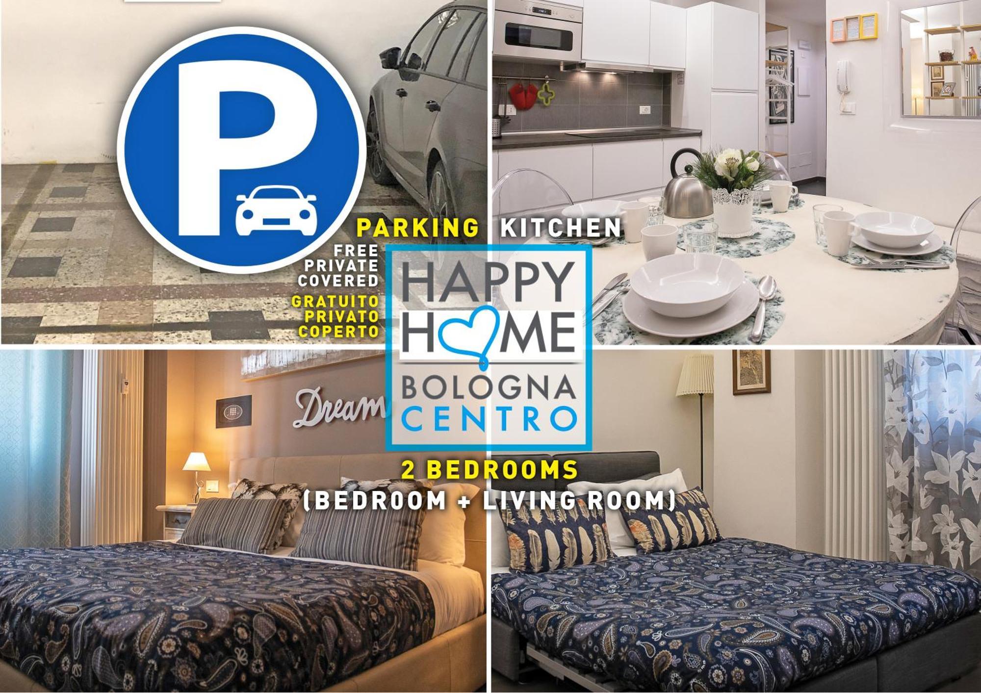 Happy Home Bo Centro Free Private Parking โบโลญญา ภายนอก รูปภาพ